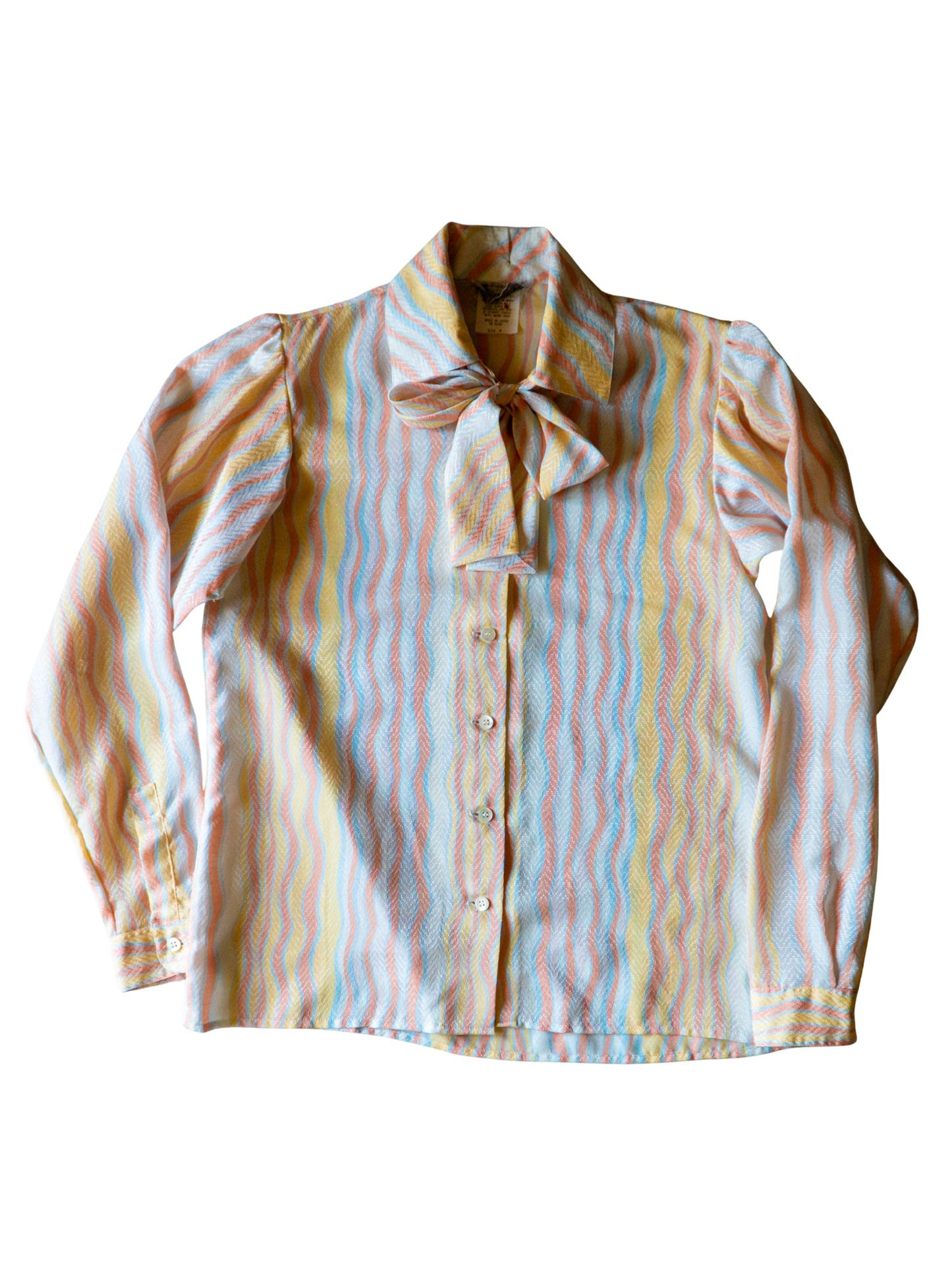 Psychedelic Sherbet: 1970s Japanese-Made Blouse