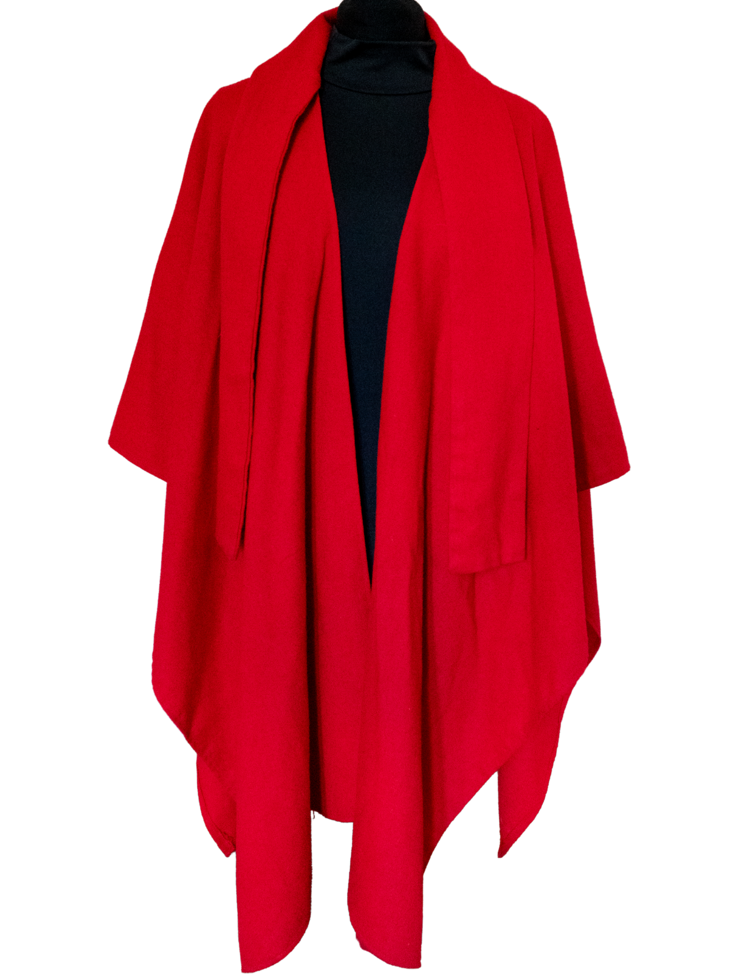 The Red Veil: Vintage Wool Cape