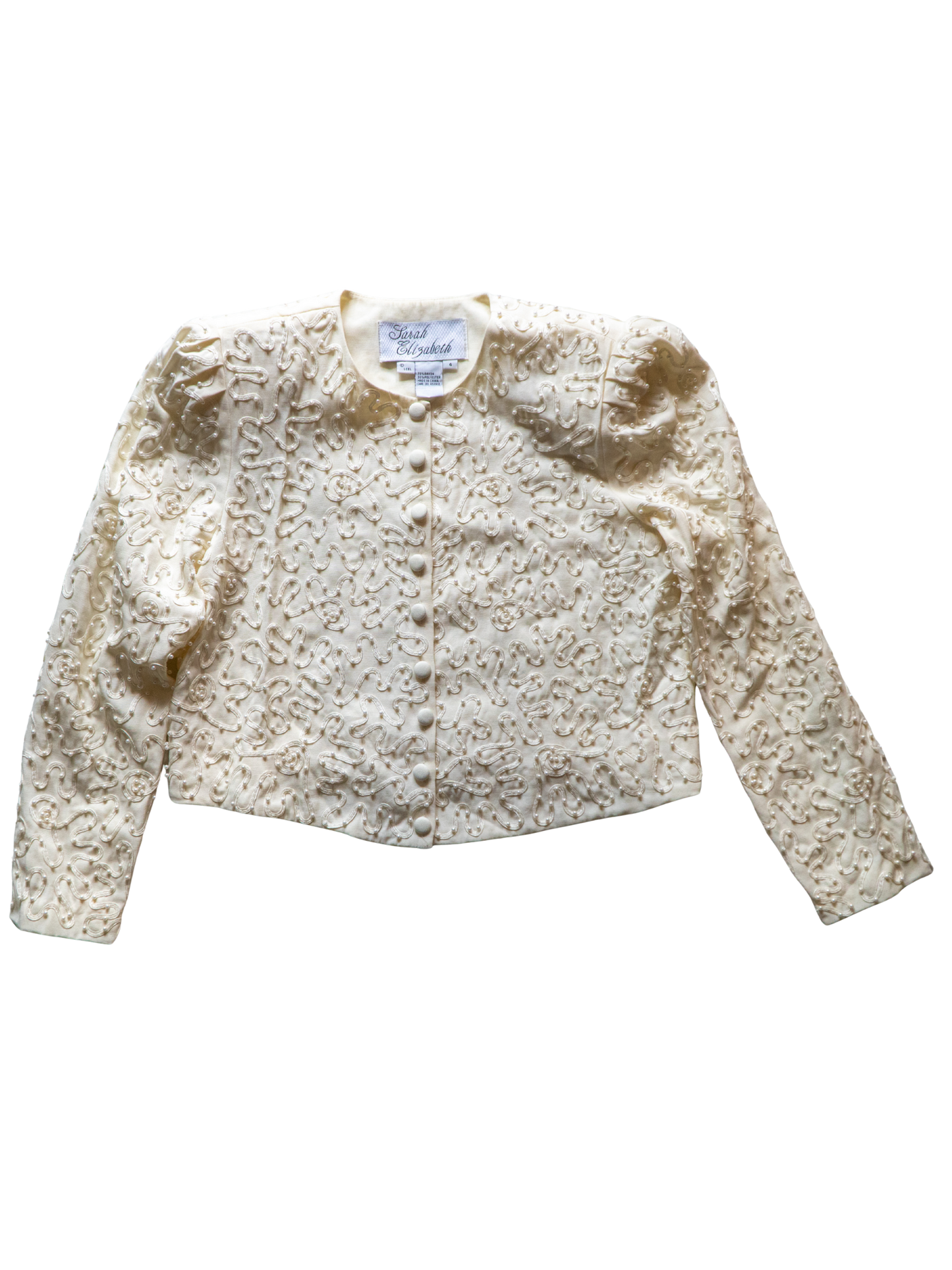 Pearl Labyrinth: 1980s Beaded Jacket