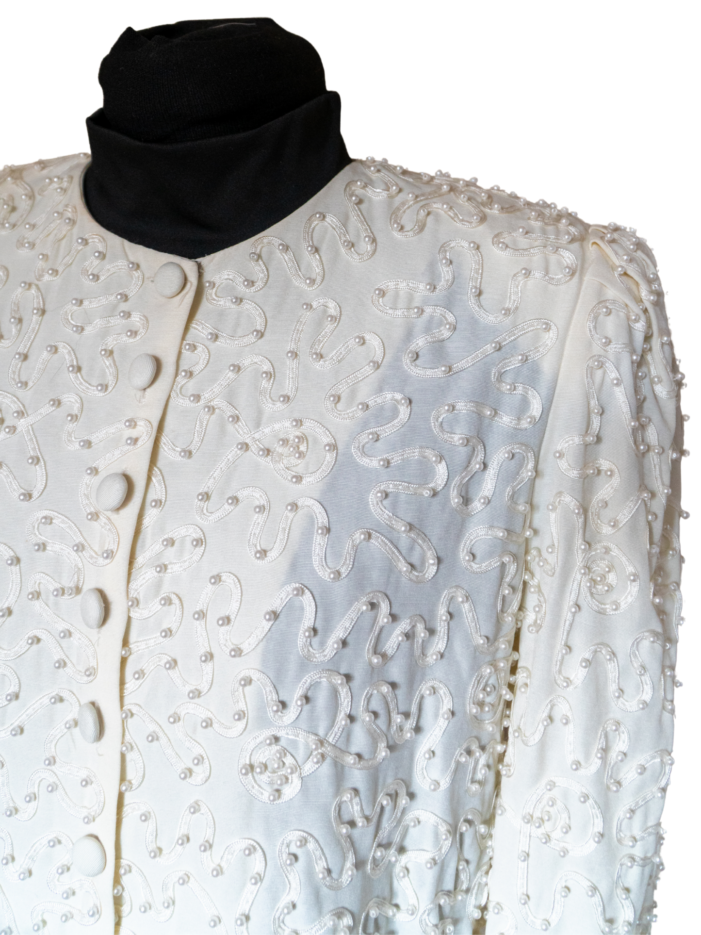 Pearl Labyrinth: 1980s Beaded Jacket