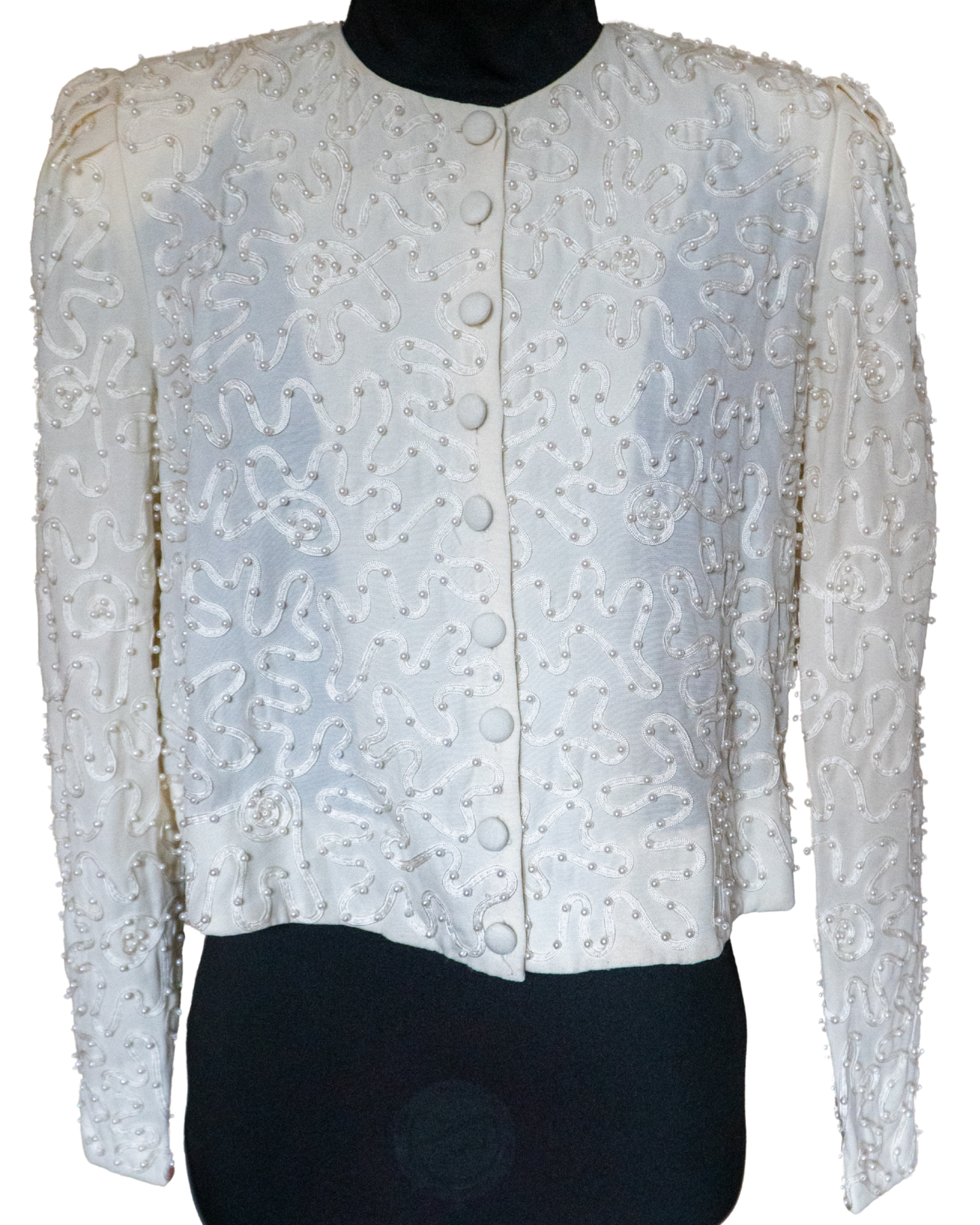 Pearl Labyrinth: 1980s Beaded Jacket
