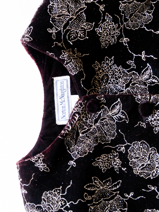 The Midnight Conservatory: 1990s Metallic Velvet Jacket