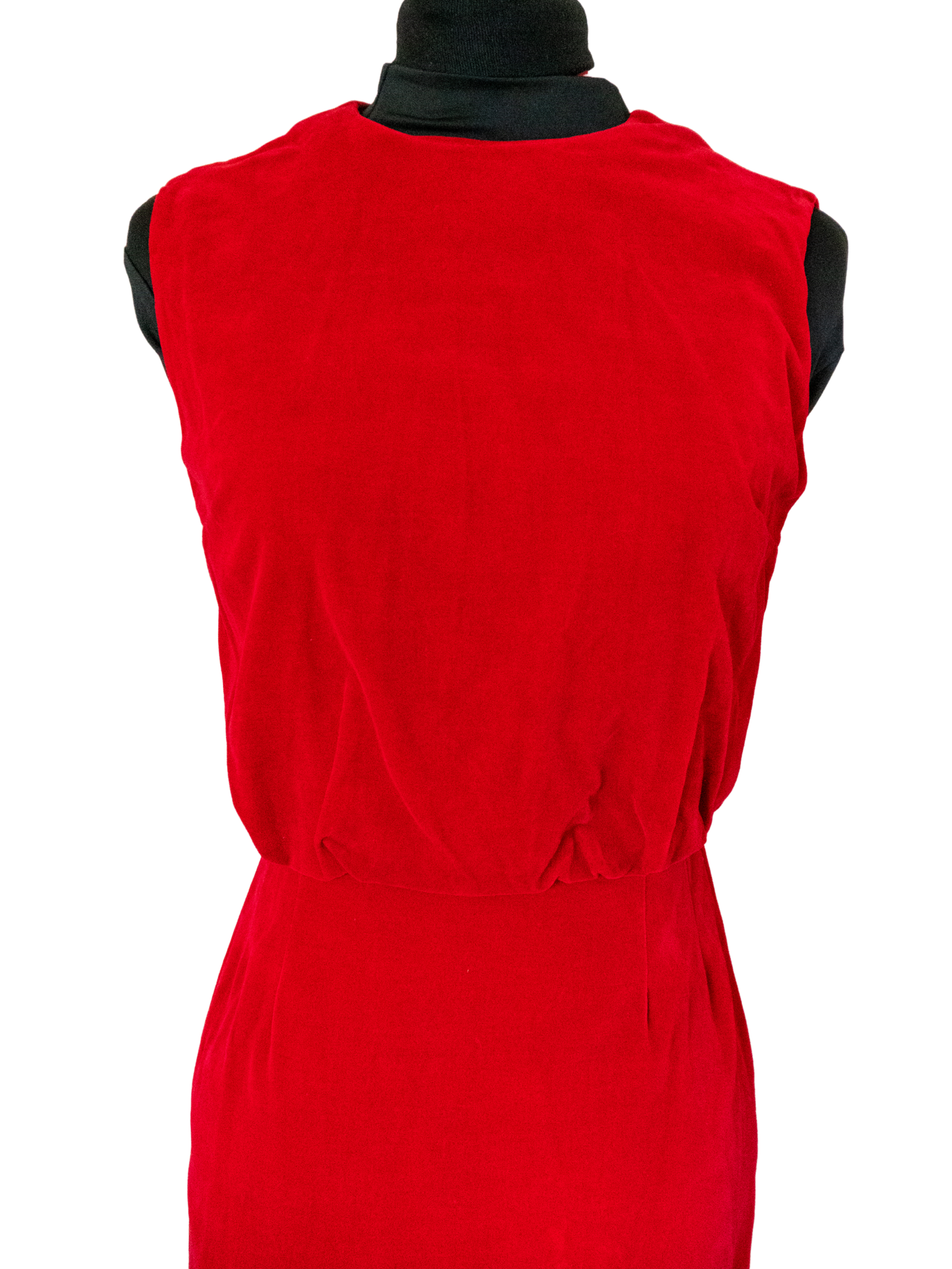 The Scarlet Hour: 1960s Red Velvet Dress