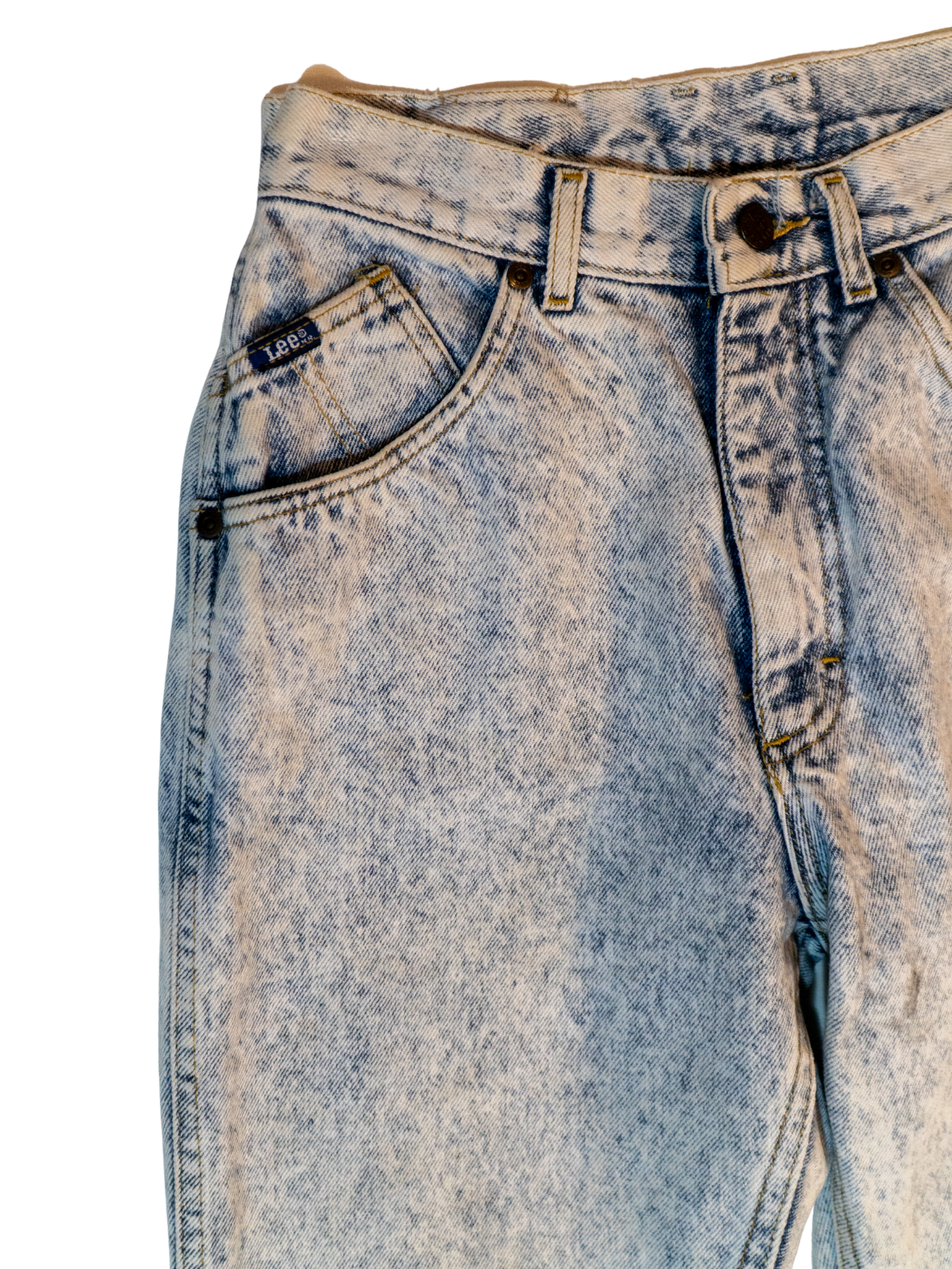 Blue Static: 1980s Lee Acid Wash Jeans