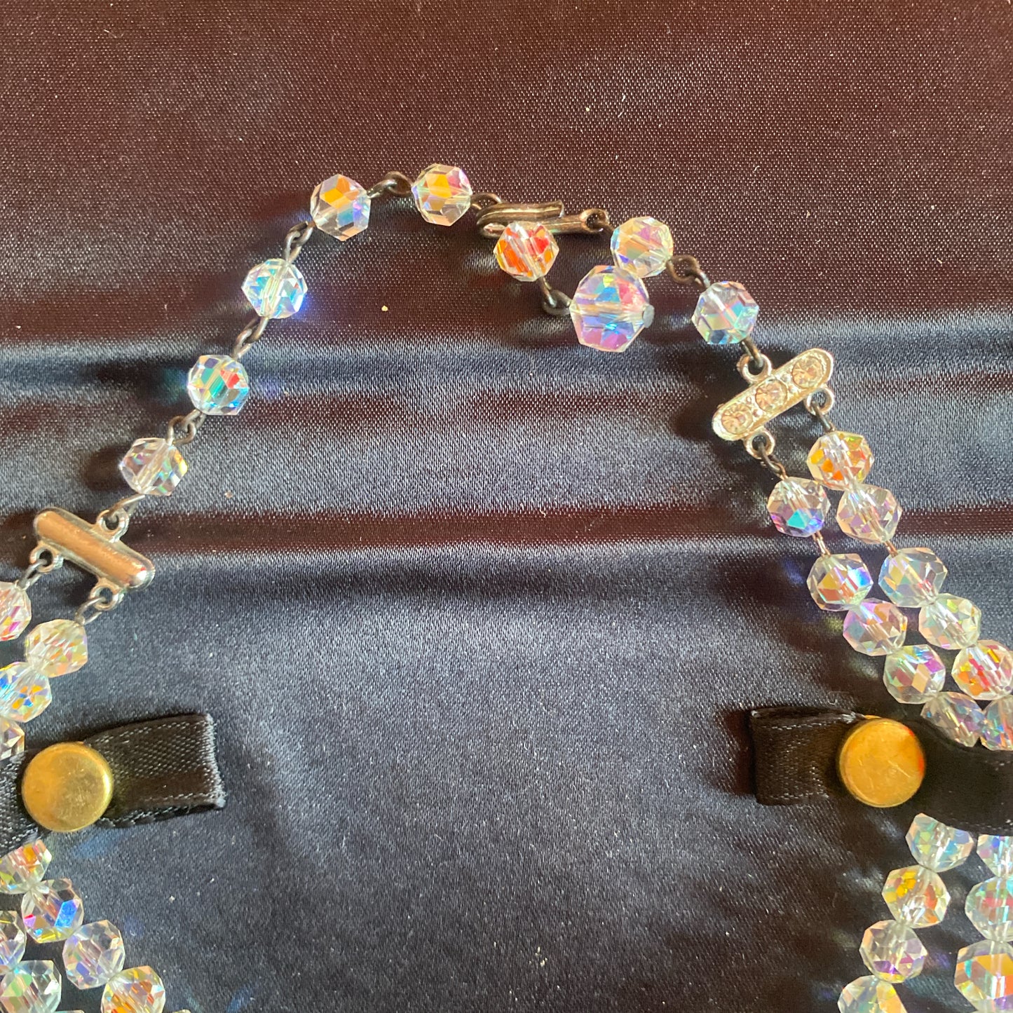 VINTAGE FACETED AURORA BOREALIS COCKTAIL JEWLERY SET