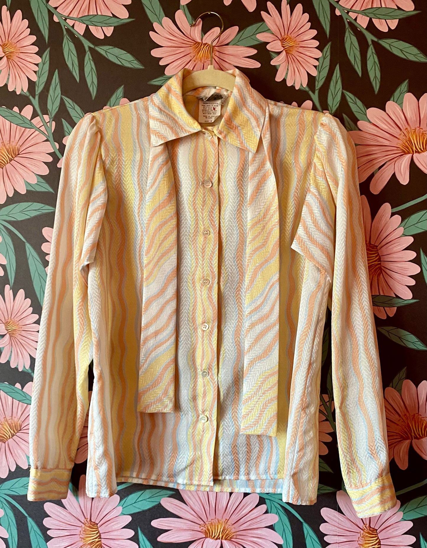 VINTAGE PSYCHEDELIC SHERBET BLOUSE