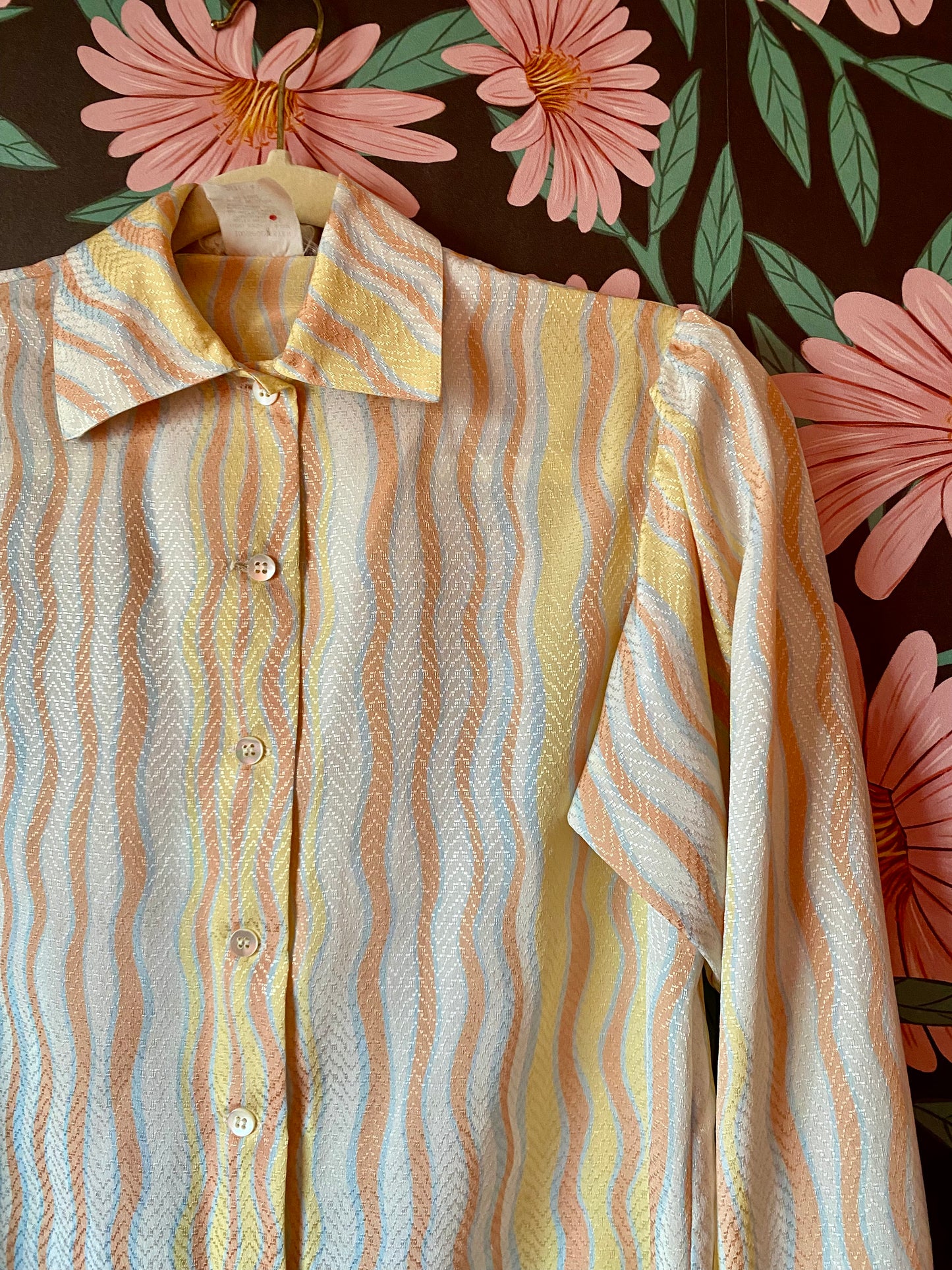 VINTAGE PSYCHEDELIC SHERBET BLOUSE
