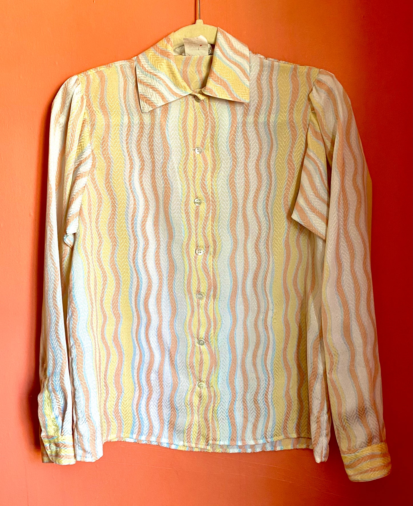 VINTAGE PSYCHEDELIC SHERBET BLOUSE
