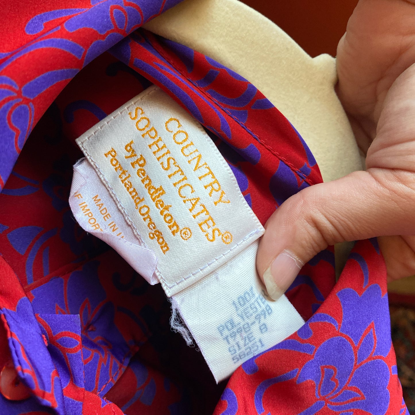 VINTAGE PENDLETON FLOWER POWER BLOUSE