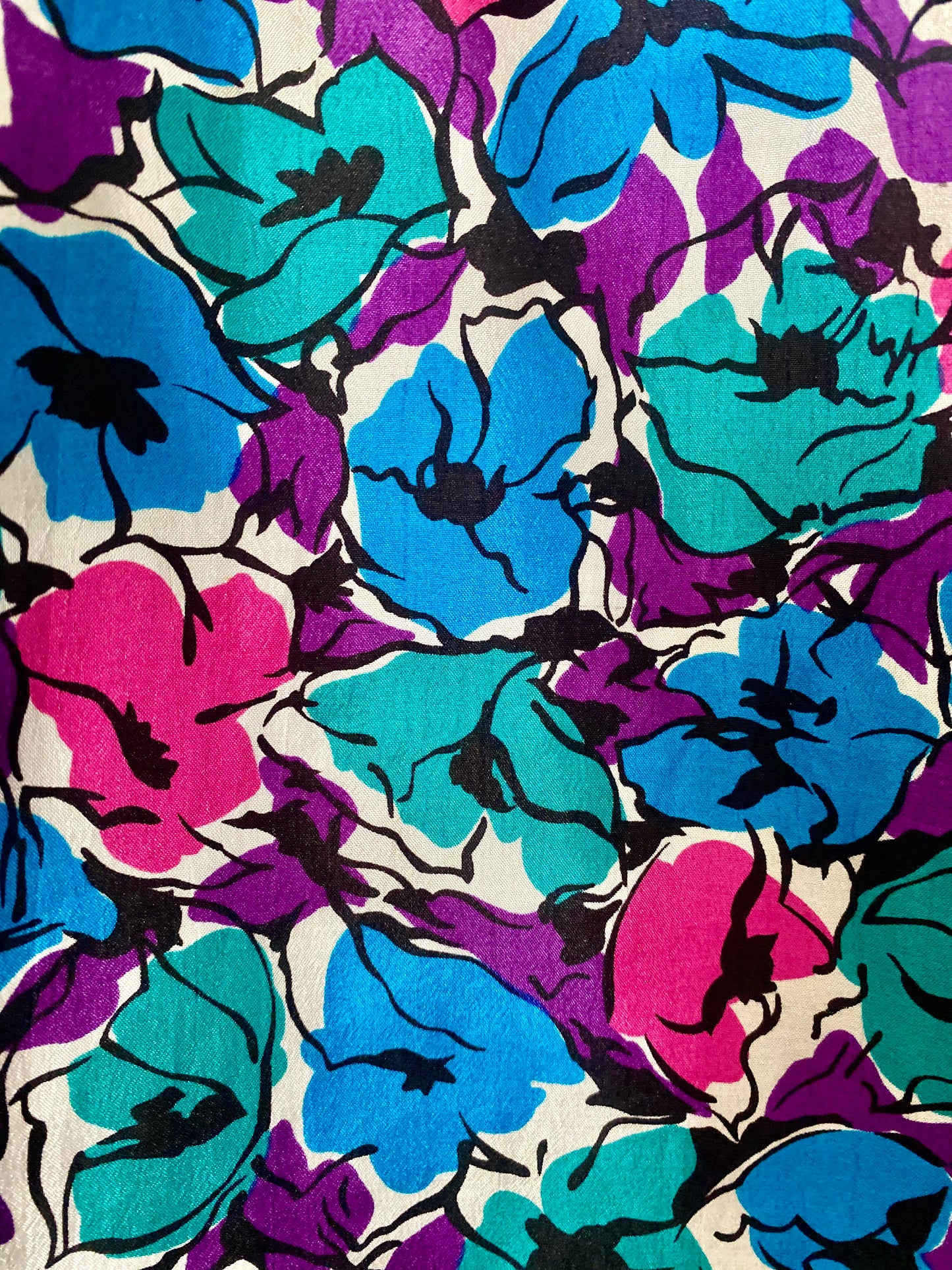 VINTAGE FLORAL SHORT SLEEVE BLOUSE