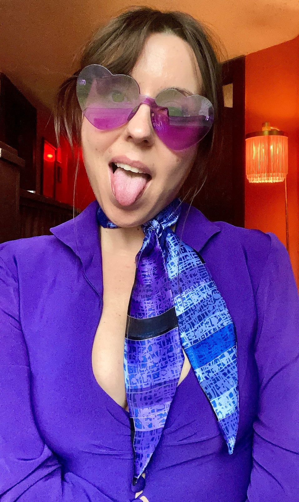 Purple Rain Neck Scarf