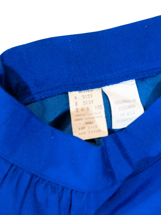 Cobalt Queen: Vintage Kay Warner Skirt Suit