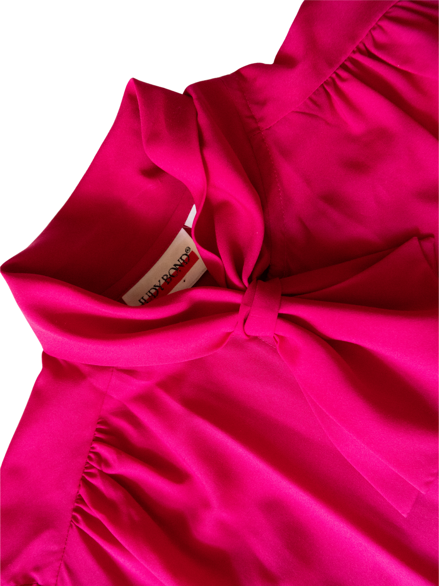 Power Play: 1980s Hot Pink Pussybow Blouse