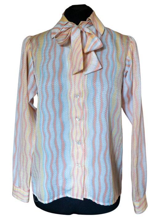 Psychedelic Sherbet: 1970s Japanese-Made Blouse