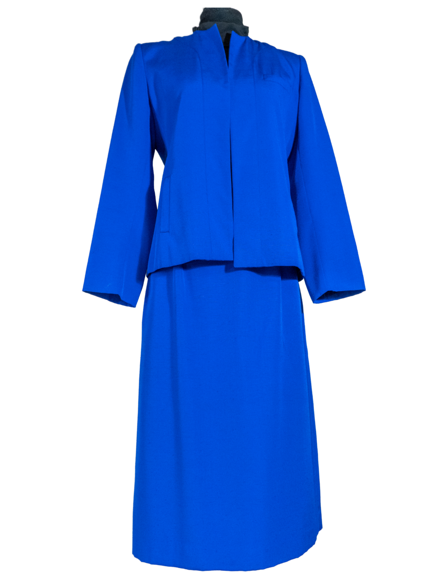 Cobalt Queen: Vintage Kay Warner Skirt Suit