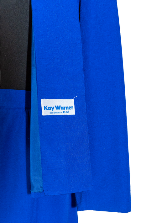 Cobalt Queen: Vintage Kay Warner Skirt Suit