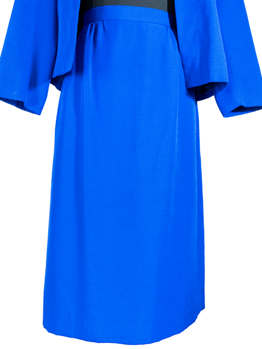 Cobalt Queen: Vintage Kay Warner Skirt Suit
