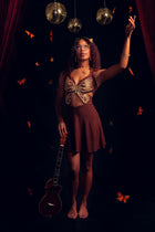 Fly Girl Butterfly Cut-Out Mini Dress
