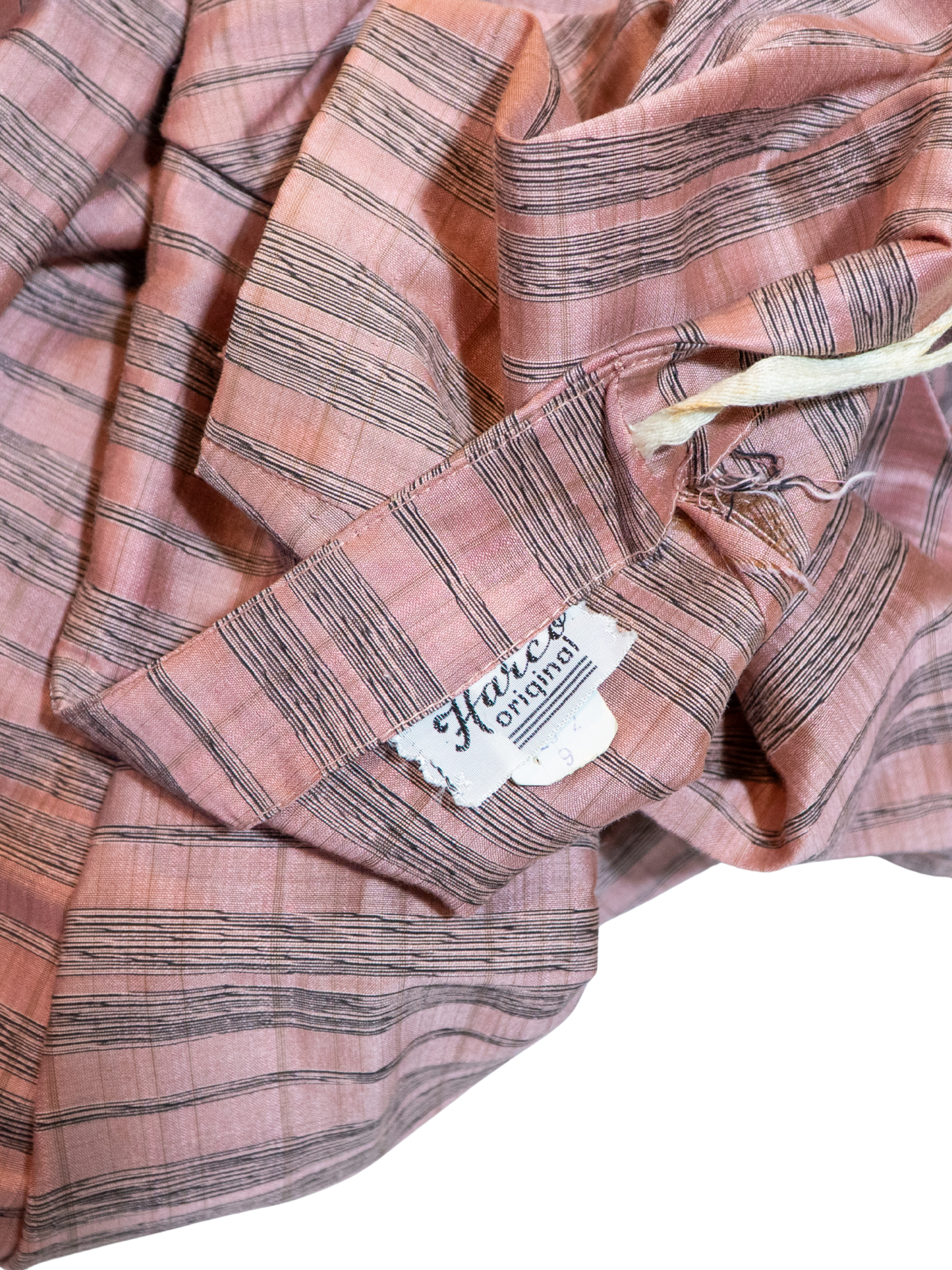 Soft & Pink: 1950s Striped Sheen Dress