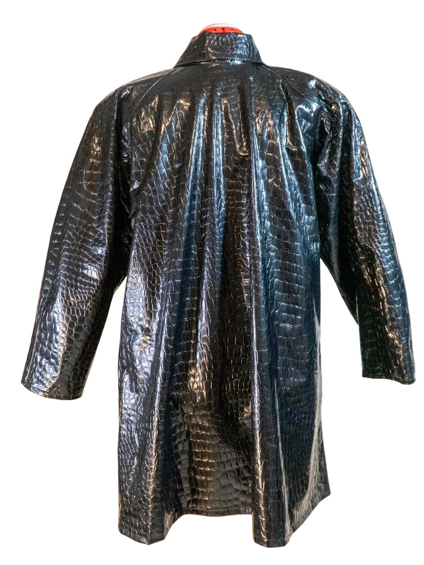 Loch Ness: Croc-Embossed Vinyl Coat