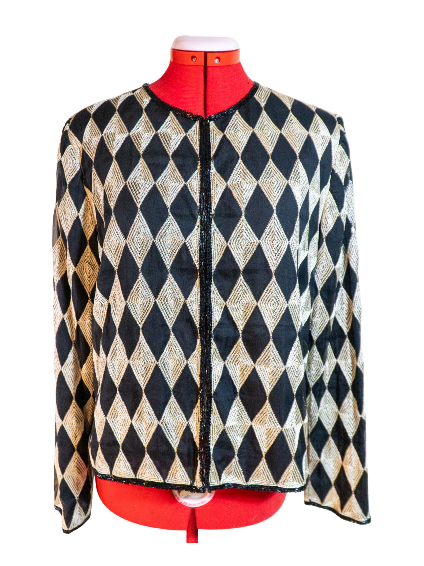 Harlequin: Laurence Kazar Beaded Silk Jacket