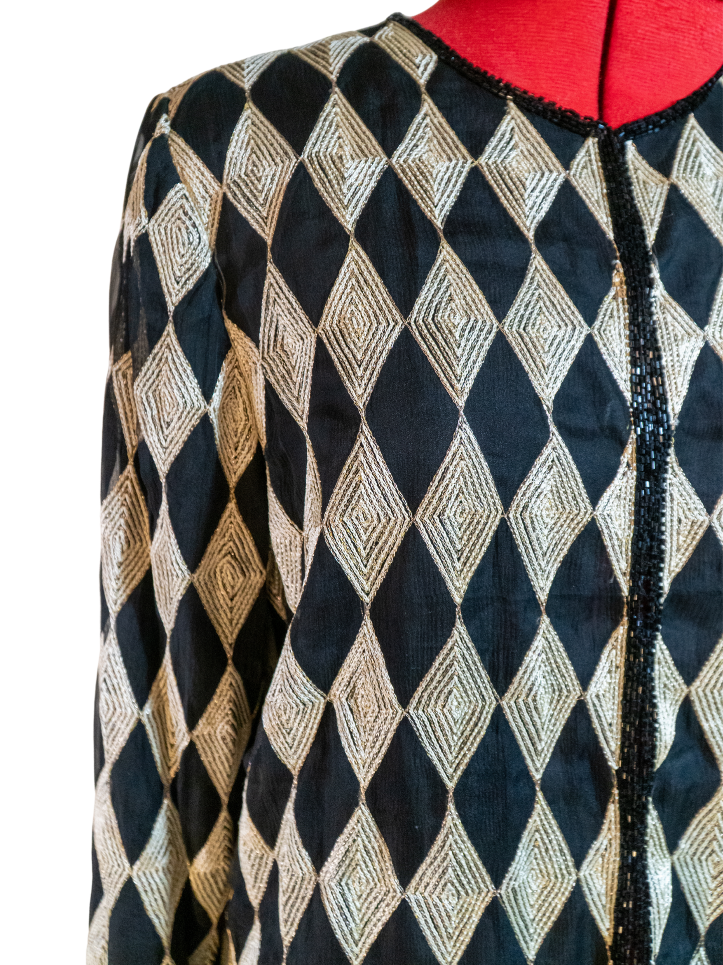Harlequin: Laurence Kazar Beaded Silk Jacket