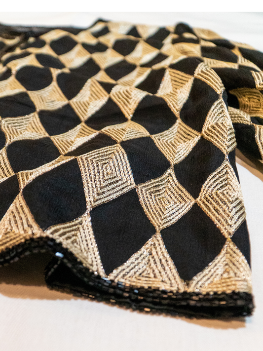 Harlequin: Laurence Kazar Beaded Silk Jacket