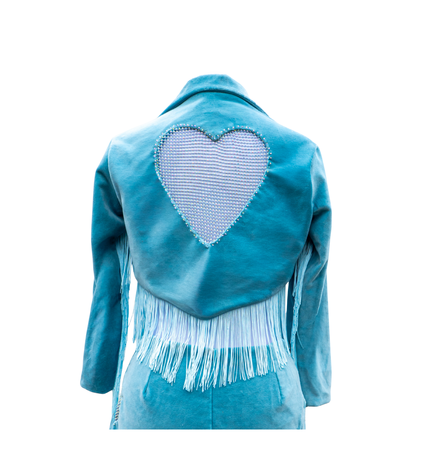 Heartache Velvet Fringe Blazer