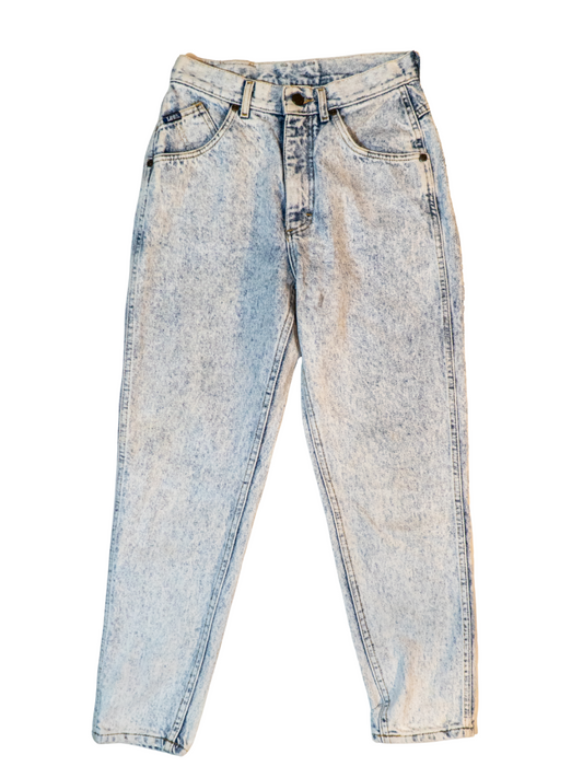 Blue Static: 1980s Lee Acid Wash Jeans