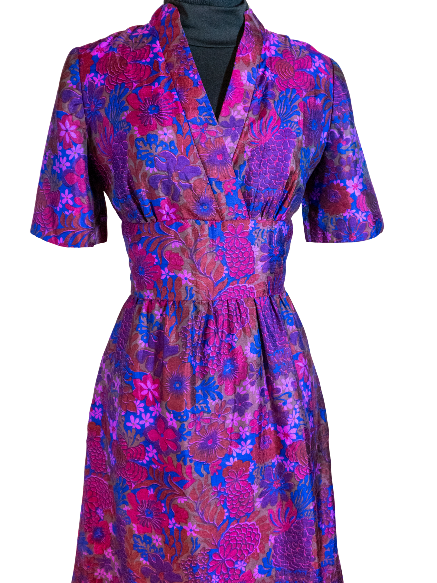Vibrant Violet Silk Dress