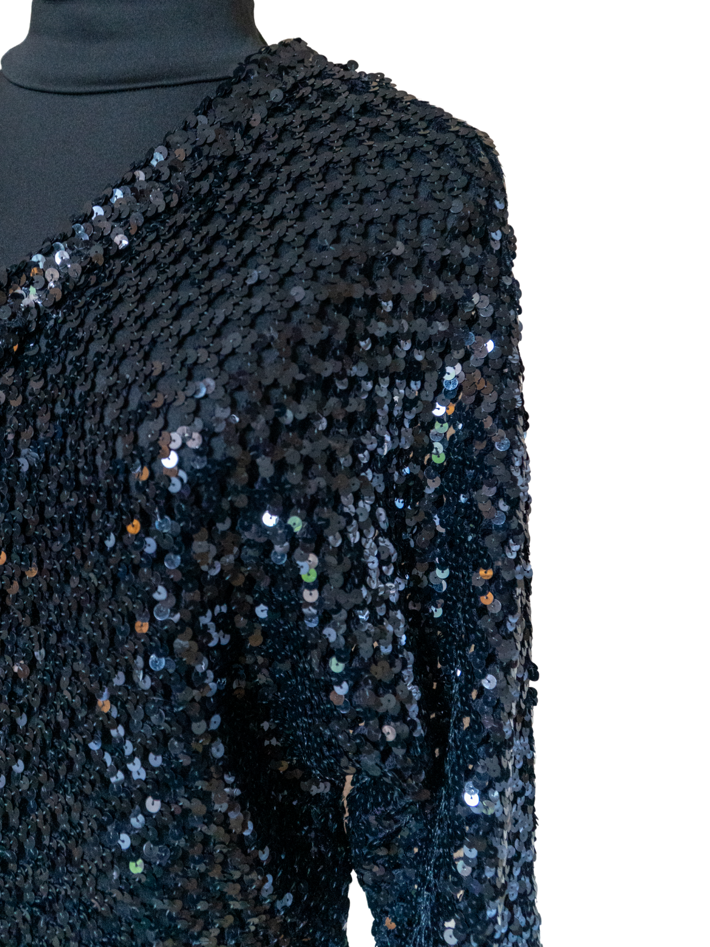 Black Magic: 1970s Frederick’s of Hollywood Sequin Top