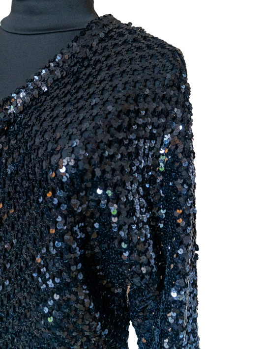 Black Magic: 1970s Frederick’s of Hollywood Sequin Top