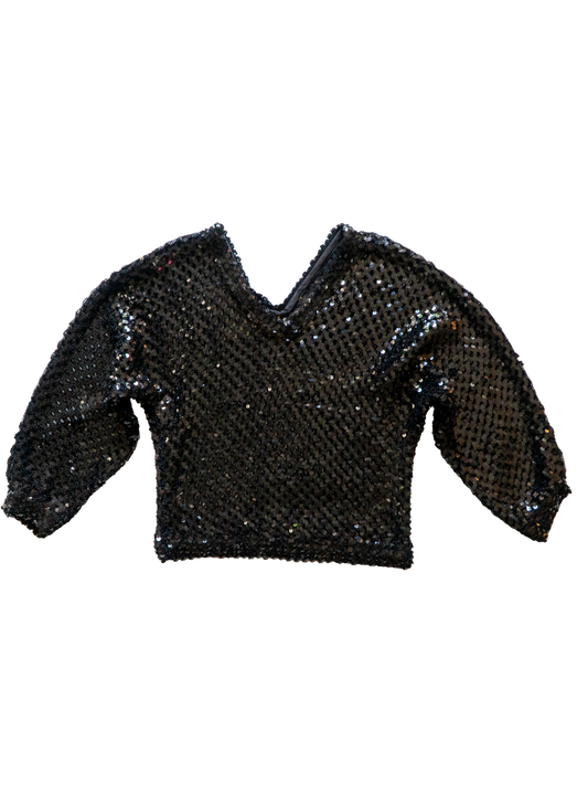 Black Magic: 1970s Frederick’s of Hollywood Sequin Top