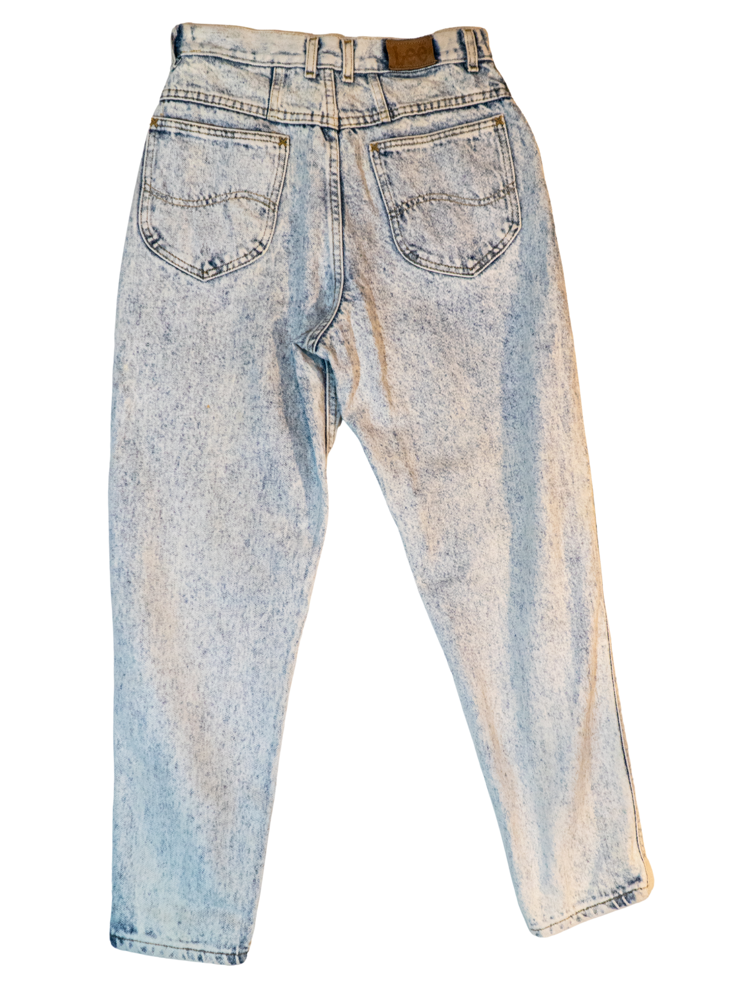 Blue Static: 1980s Lee Acid Wash Jeans