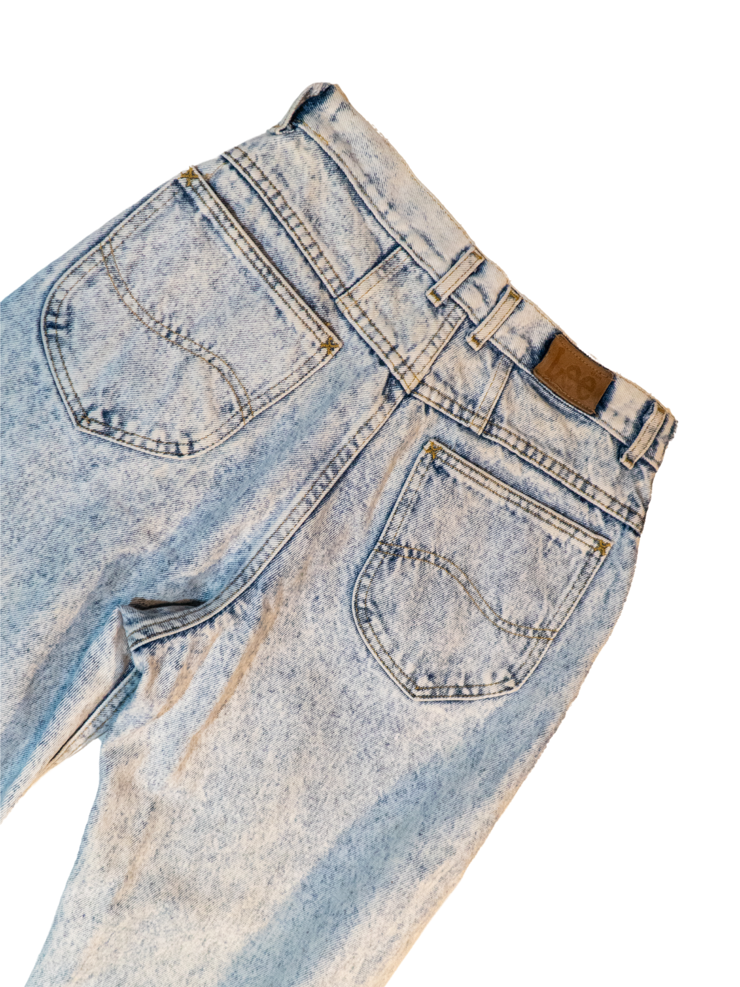 Blue Static: 1980s Lee Acid Wash Jeans