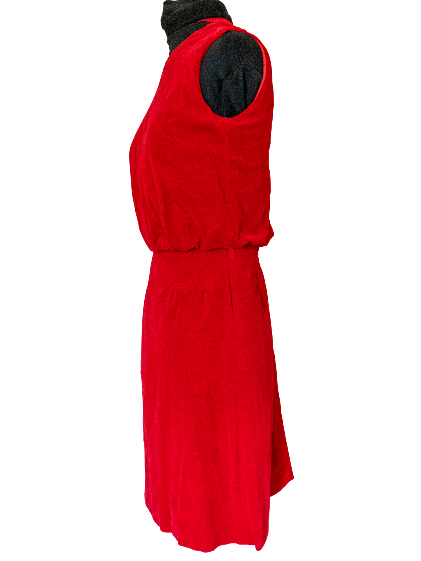 The Scarlet Hour: 1960s Red Velvet Dress