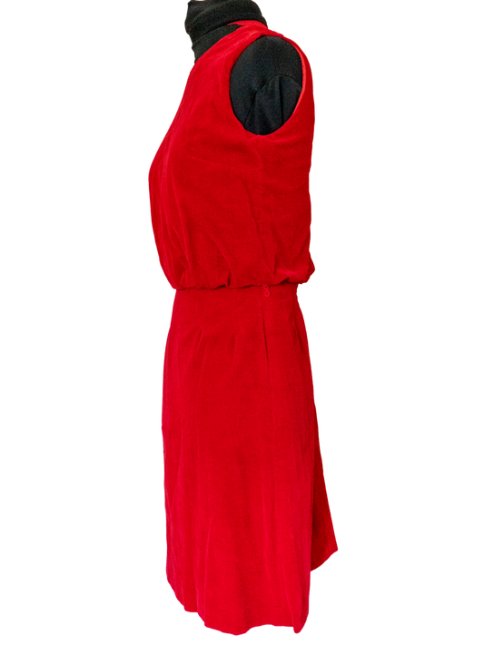 The Scarlet Hour: 1960s Red Velvet Dress
