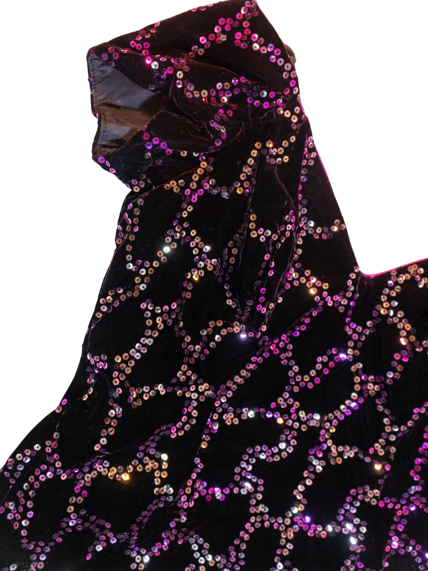 Ame-thirst trap: Velvet Sequin Mini Dress