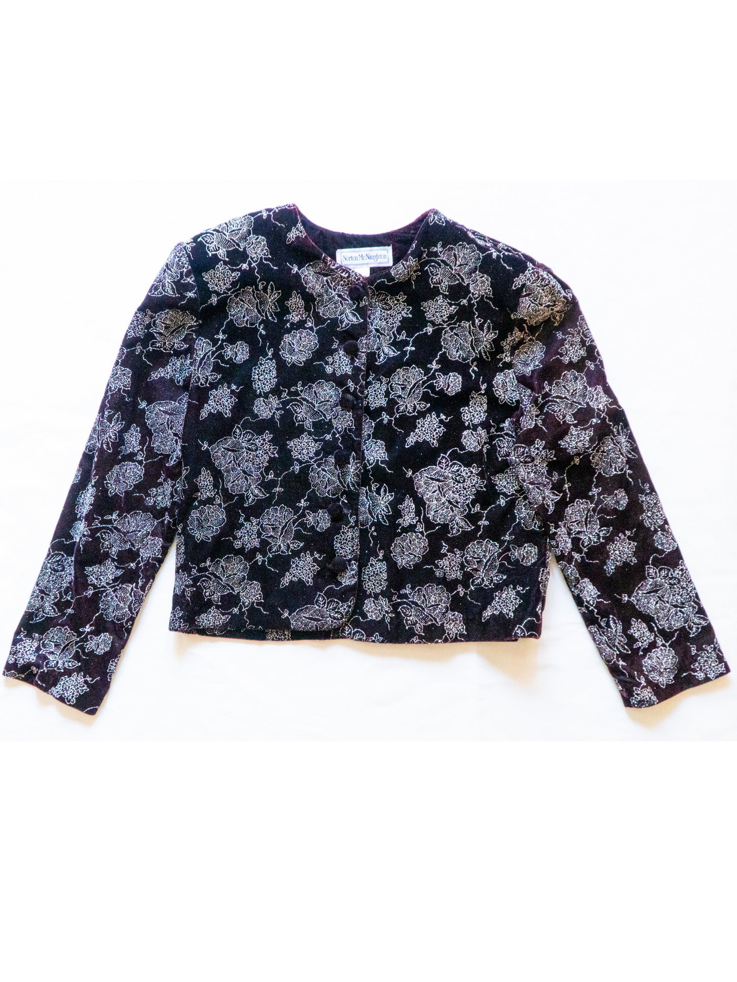 The Midnight Conservatory: 1990s Metallic Velvet Jacket