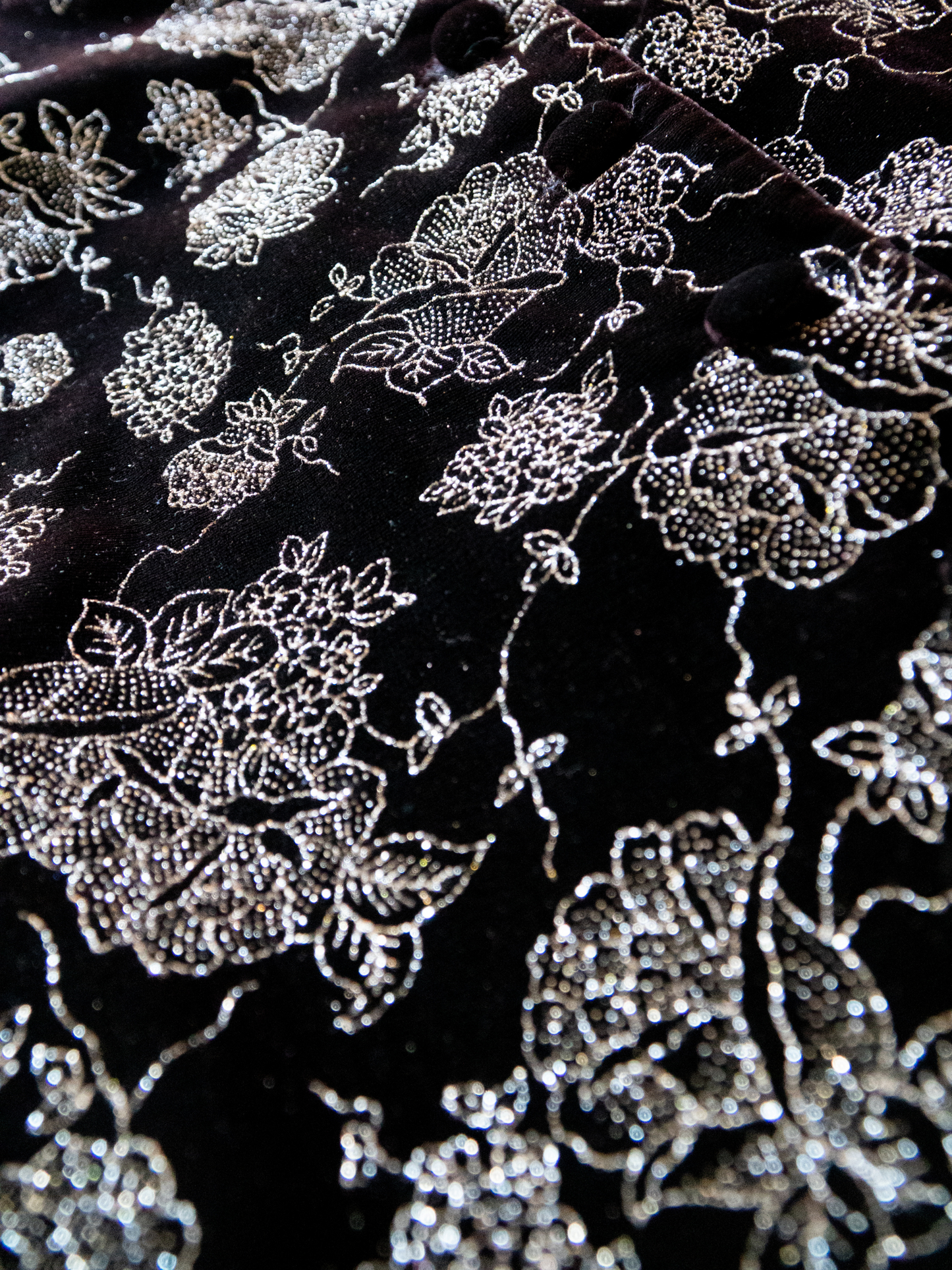 The Midnight Conservatory: 1990s Metallic Velvet Jacket