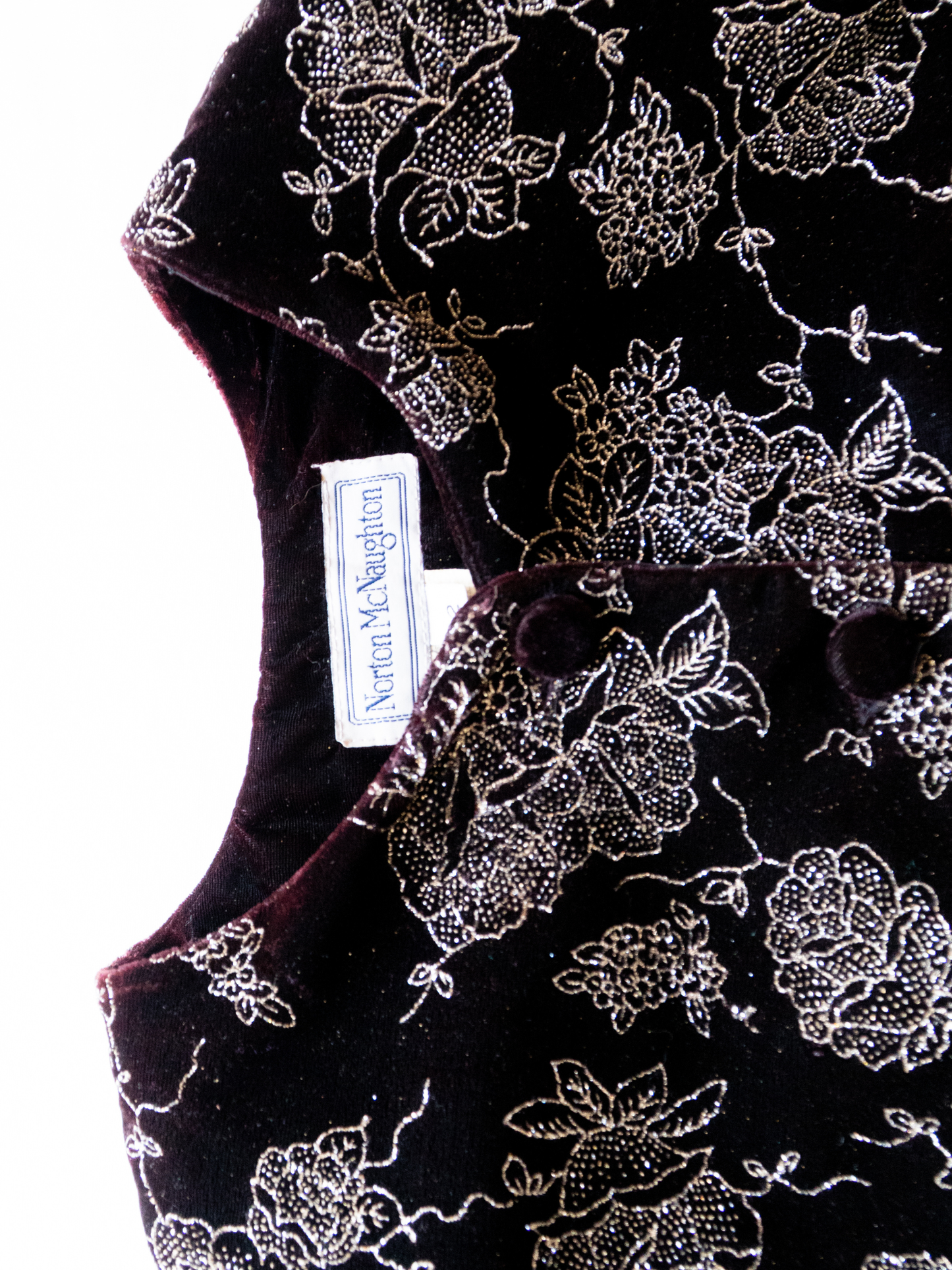 The Midnight Conservatory: 1990s Metallic Velvet Jacket