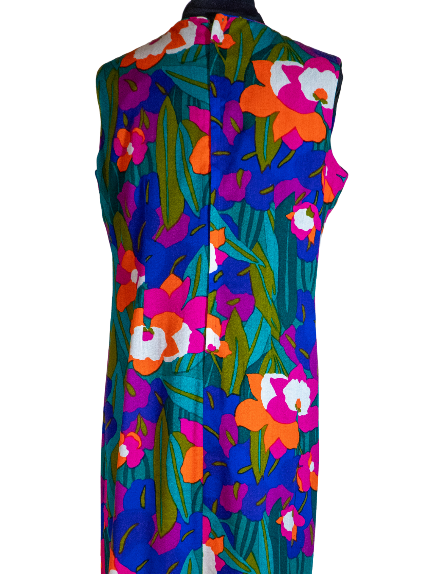 Pretty in Paradise: Vibrant Floral Keyhole Maxi Dress