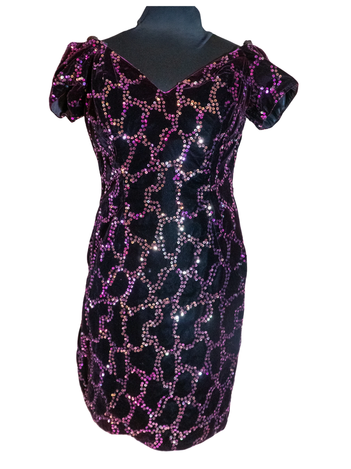 Ame-thirst trap: Velvet Sequin Mini Dress