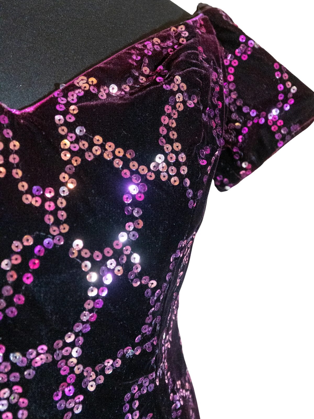 Ame-thirst trap: Velvet Sequin Mini Dress