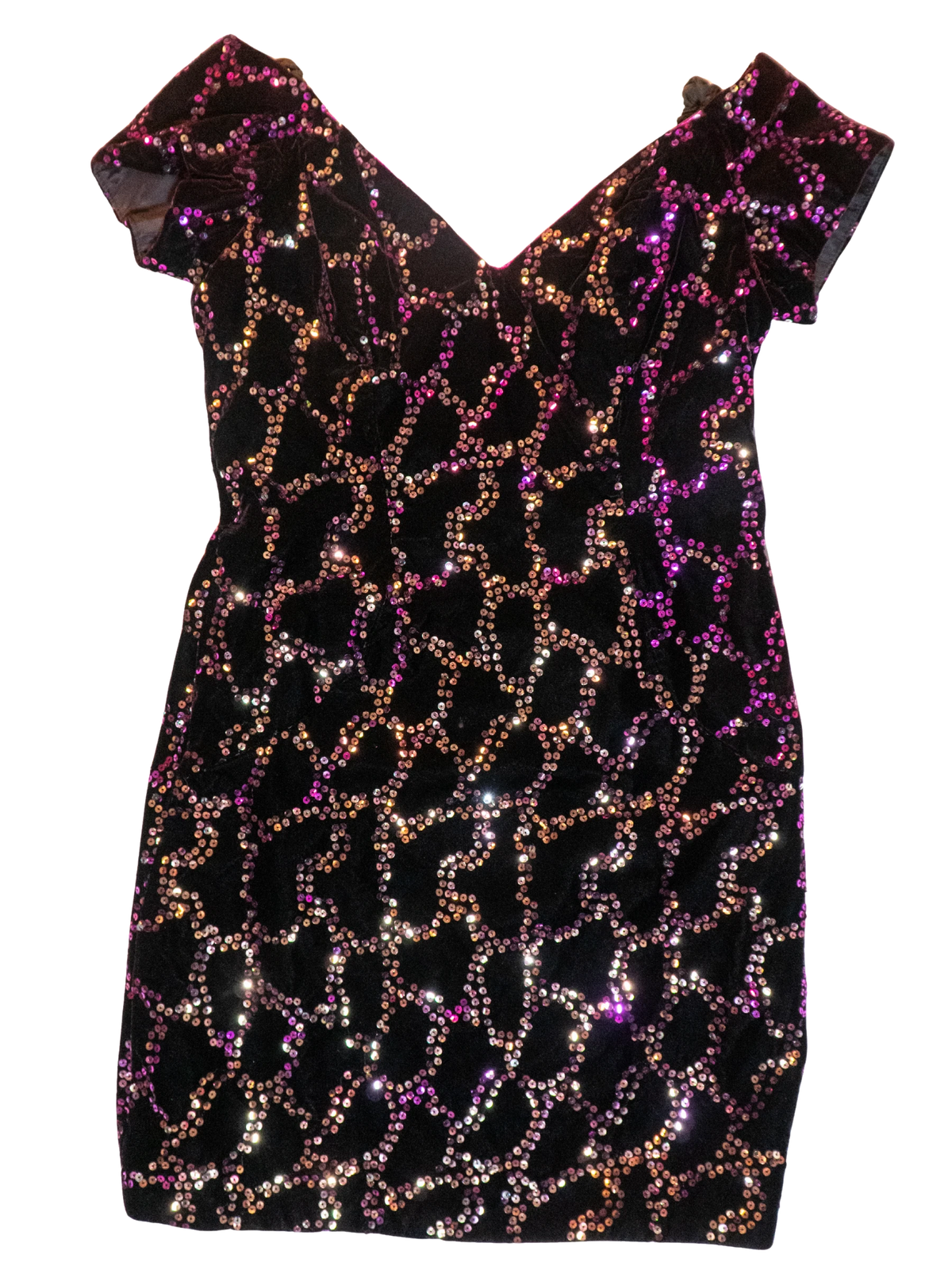 Ame-thirst trap: Velvet Sequin Mini Dress
