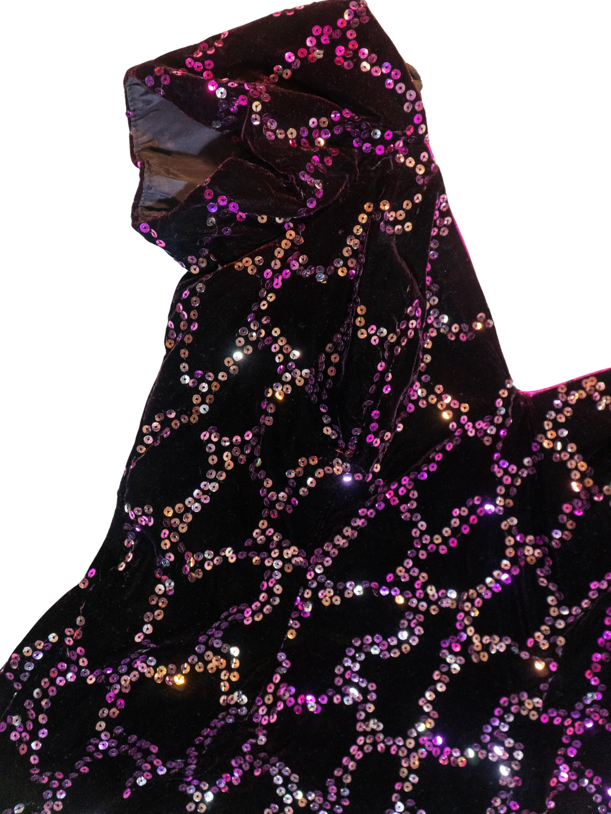 Ame-thirst trap: Velvet Sequin Mini Dress