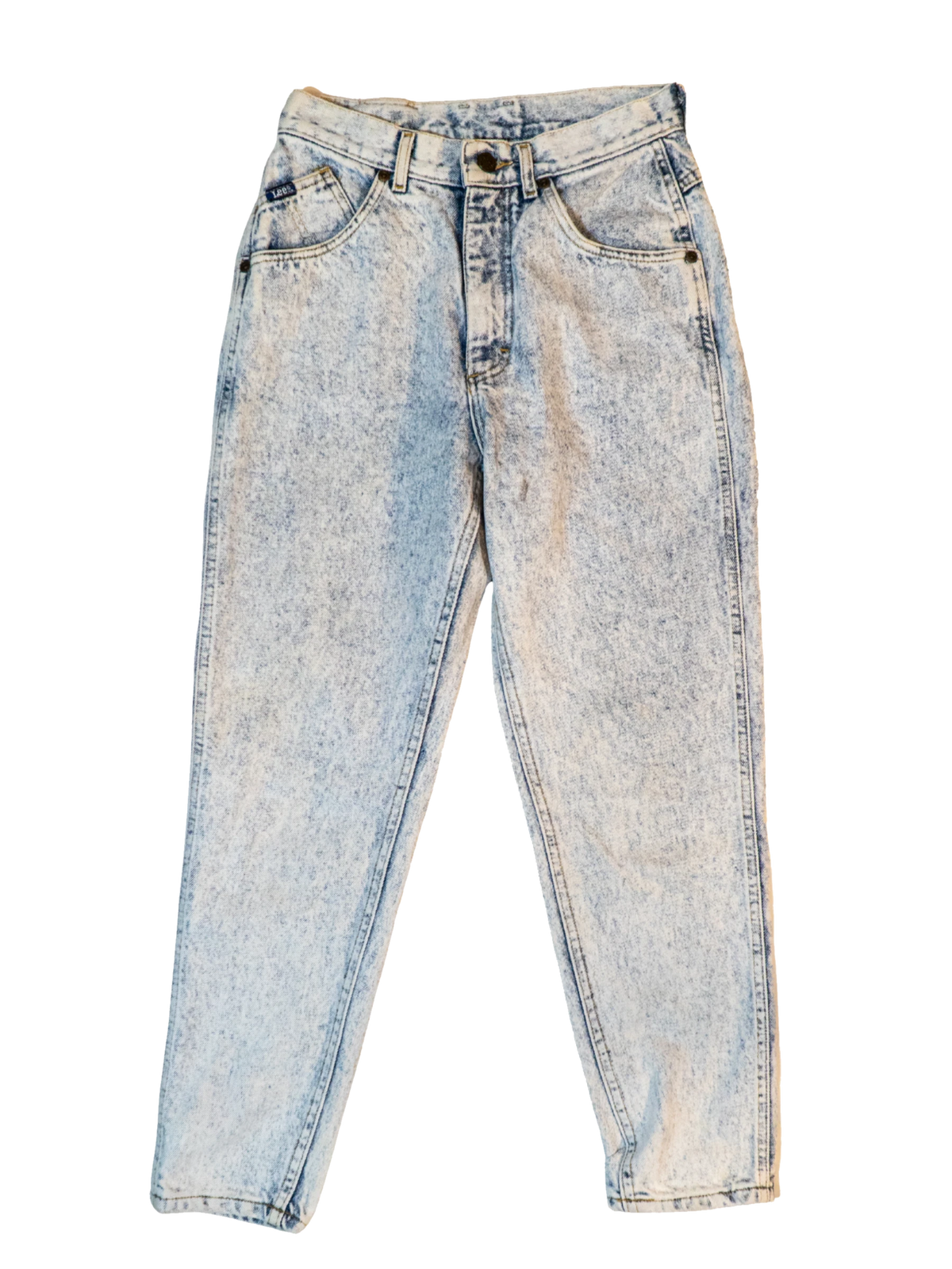 Blue Static: 1980s Lee Acid Wash Jeans