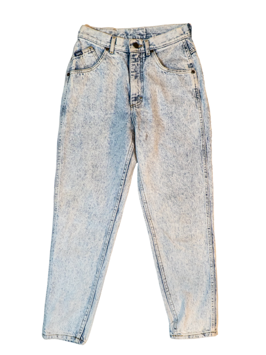 Blue Static: 1980s Lee Acid Wash Jeans