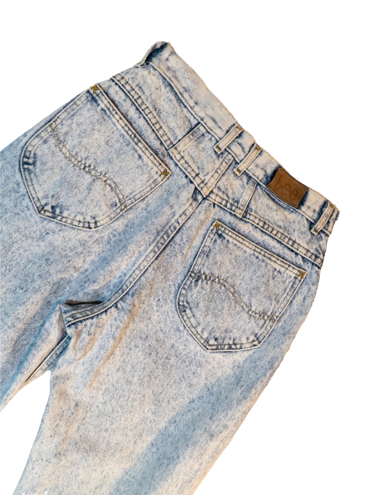 Blue Static: 1980s Lee Acid Wash Jeans