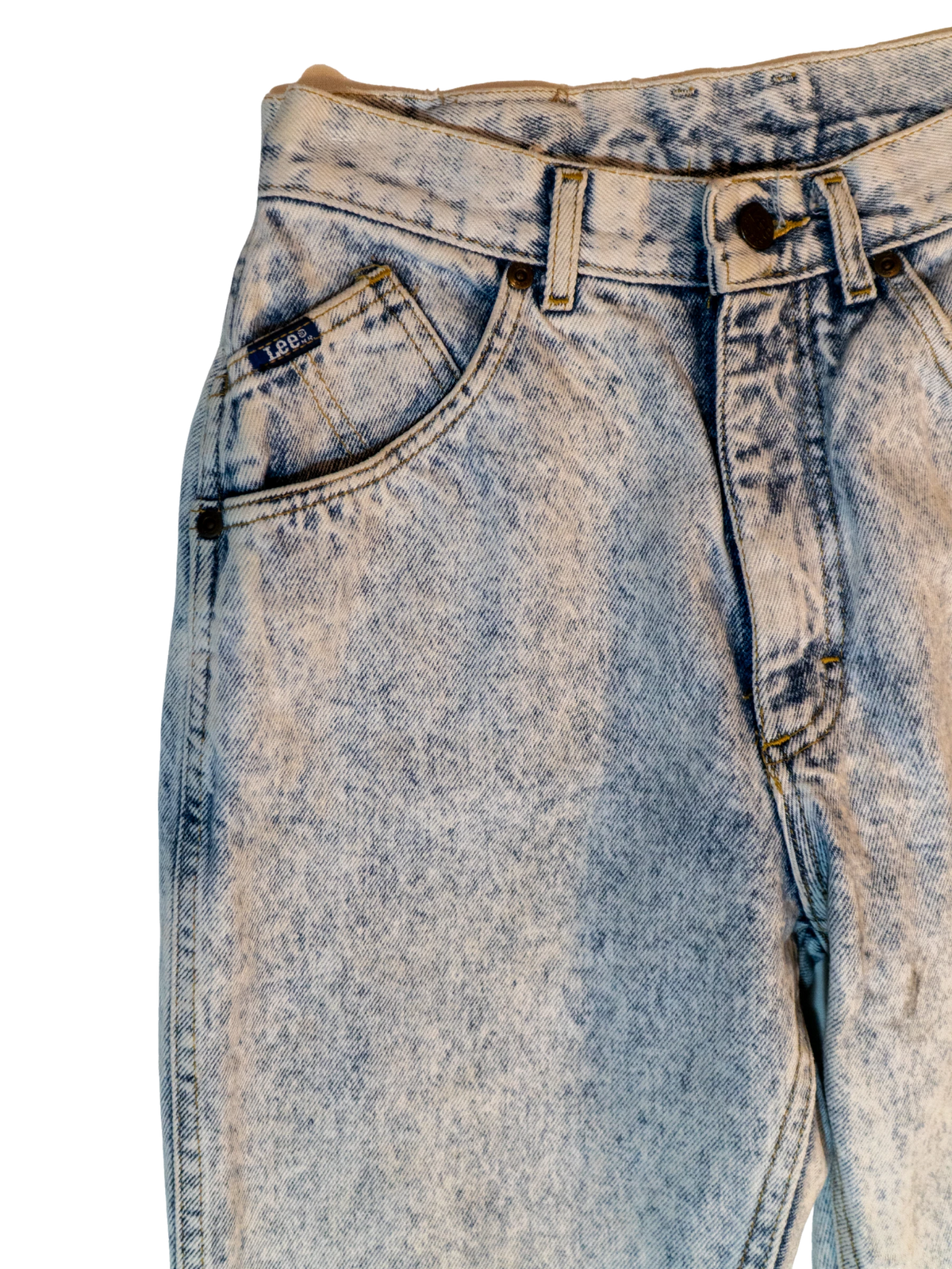Blue Static: 1980s Lee Acid Wash Jeans